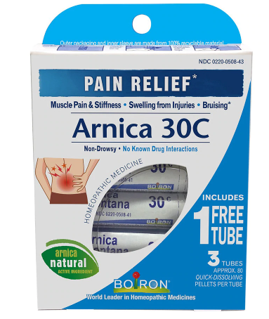 Boiron Pain Relief Arnica 30C Pellets Value Pack 80.0ea 3 pack