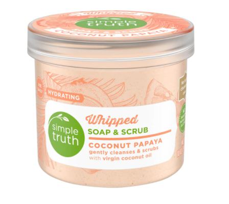 Simple Truth Whipped Soap and Scrub Coconut Papaya  10 oz