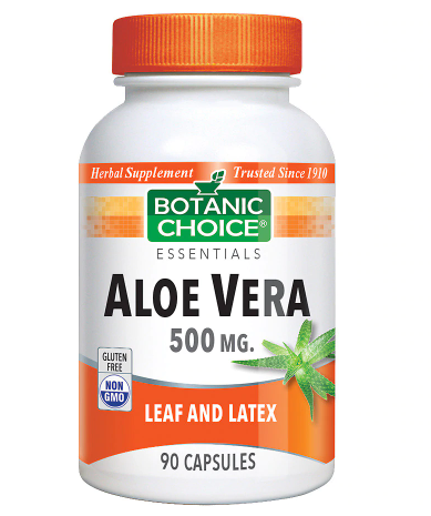 Botanic Choice Aloe Vera 500 mg Herbal Supplement Capsules 90.0Each