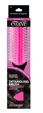 Wavy hair and Curly coily Detangling Brush Evolve 1.0ea