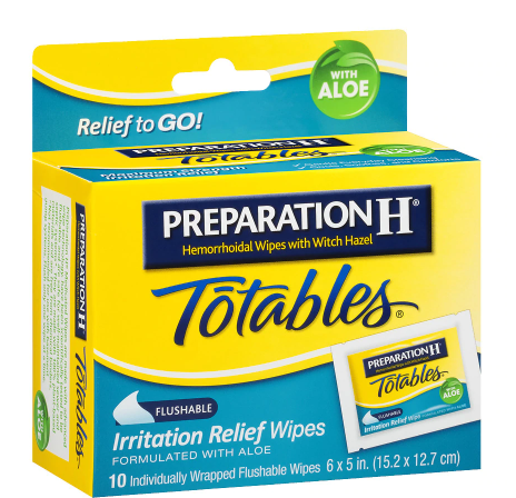 Preparation H Totables Hemorrhoidal Wipes 50 ct