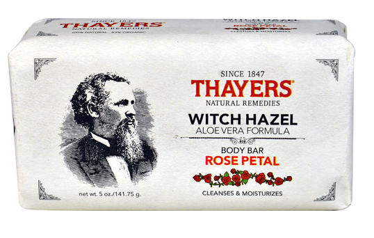 Thayers Witch Hazel Aloe Vera Formula Body Bar Rose Petal  5 oz