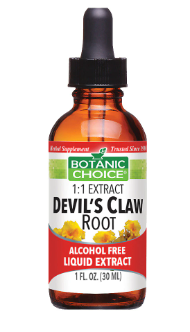 Botanic Choice Herbal Supplement Devils Claw Root Liquid 1Oz