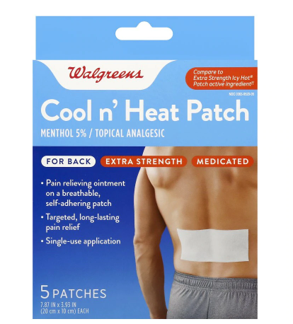 Walgreens Cool n Heat Back Patches 5.0ea
