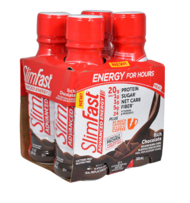 SlimFast Advanced Energy Shake RTD Rich Chocolate