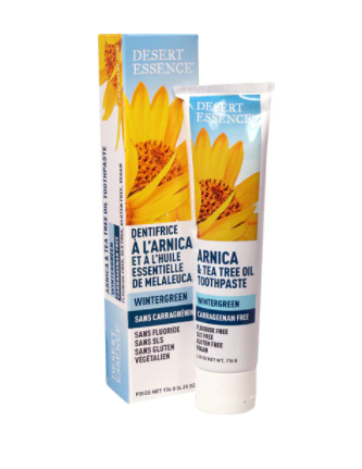 Desert Essence Arnica and Tea Tree Oil Toothpaste Wintergreen  6.25 oz