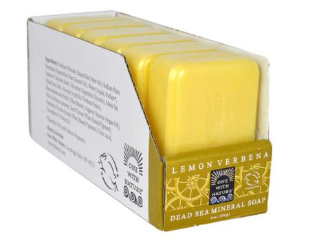 One With Nature Dead Sea Mineral Bar Soap Lemon Verbena  6 Bars