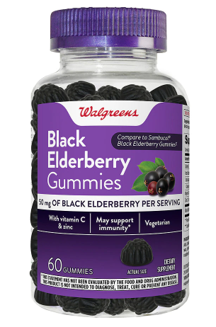 Walgreens Black Elderberry 60 Gummies