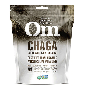 OM Organic Mushroom Nutrition Supplement Powder  Chaga  3.5 oz
