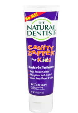 The Natural Dentist Kids Cavity Zapper Fluoride Gel Toothpaste  5 oz
