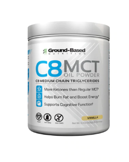 Ground Based Nutrition C8 MCT Oil Powder Vanilla 30 Servings