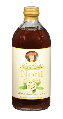 Wai Lana Raw Aged Hawaiian Noni Juice Nutritional Supplement 16Oz