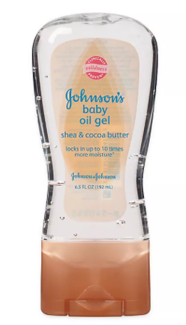 Johnsons 6.5oz Baby Oil Gel With Shea And Cocoa Butter