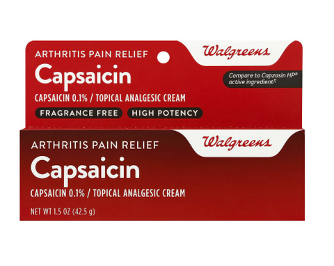 Walgreens Capsaicin Arthritis Pain Relief Cream 1.5oz