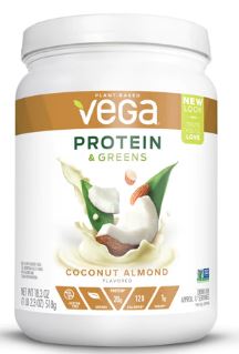 Vega Plant Based Protein and Greens Drink Mix Coconut Almond 18.3oz