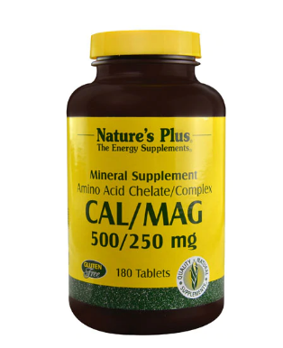 Natures Plus Cal Mag Mineral Supplement  180 Tablets