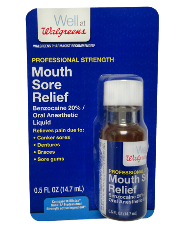 Walgreens Instant Mouth Sore Relief Liquid