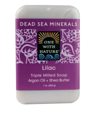 One With Nature Dead Sea Minerals Soap Lilac  7 oz