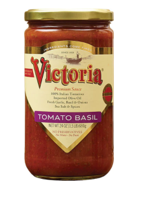 Victoria Pasta Sauce Tomato Basil 24oz