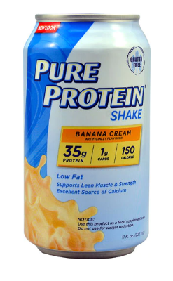 Worldwide Sports Nutrition Pure Protein Shake Banana Cream 11oz 12pk