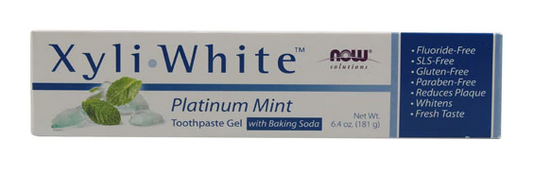 NOW Foods Solutions Xyli White Toothpaste Gel   6.4 oz 2 Pack