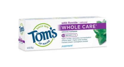 Toms of Maine Whole Care Anticavity Toothpaste, 4oz