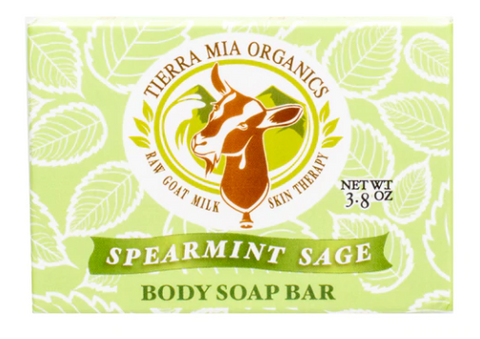 Tierra Mia Organics Body Soap Spearmint Sage 3.8oz