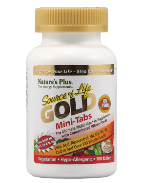 Natures Plus Source of Life GOLD  180 Mini Tablets