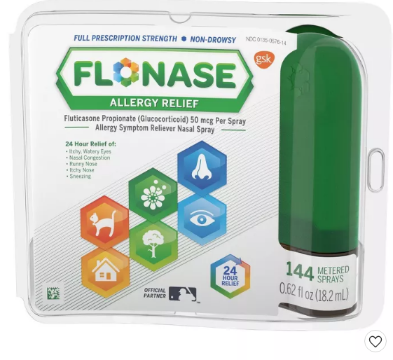 Flonase Allergy Relief Spray  144 Metered Sprays