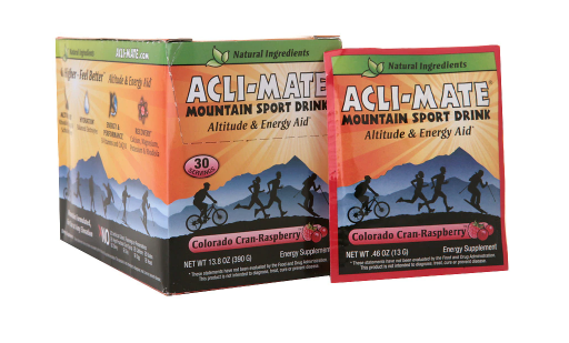 Mountain Sport Drink Altitude Energy Aid Cran Raspberry 0.46oz 30pk