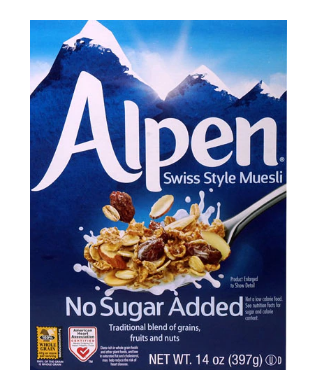 No Sugar Added Alpen Swiss Style Muesli Cereal14oz