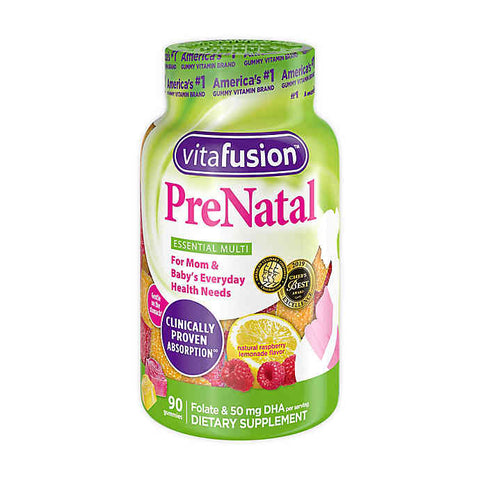 Vitafusion 90 Count Prenatal DHA and Folic Acid