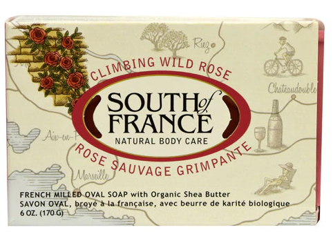 South of France French Milled Oval Soap Climbing Wild Rose  6 oz