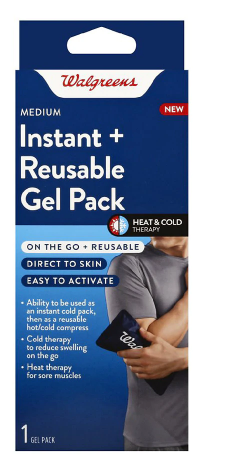 Walgreens Instant and Reusable Gel Cold Compress