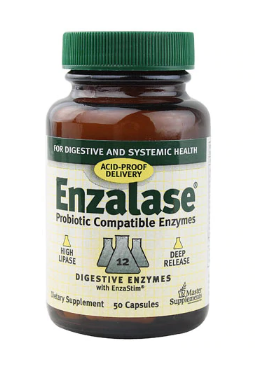 Master Supplements Enzalase Digestive Enzyme Supplement  50 Capsules