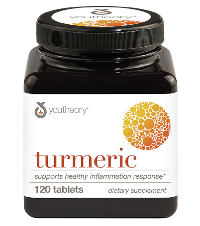Youtheory Turmeric Advanced Formula Anti Inflammatory Support 120 Tablets