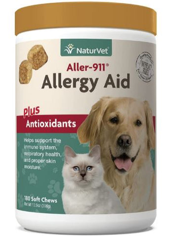 NaturVet Aller 911 Allergy Aid Plus Antioxidants