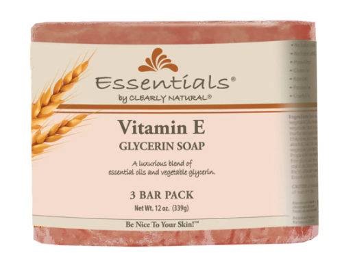 Clearly Natural Vitamin E Soap  12 oz 3 Bar Pack