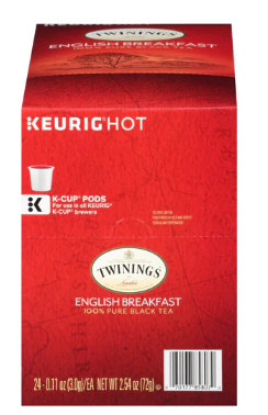 Twinings Pure Black TeaK Cups English Breakfast 24K Cups