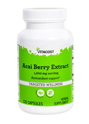 Vitacost Acai Berry Extract 1000 mg per serving 120 Capsules