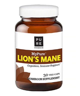 Pure Essence Labs My Pure Lions Mane Mushroom Supplement  30 Veggie Caps