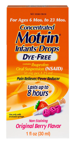 Motrin Infants Dye Free Drops in Berry 1 oz