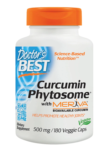 Doctors Best Curcumin Phytosome with Meriva 500 mg  180 Veggie Caps