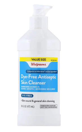 Walgreens Antiseptic Skin Cleanser 4 percent 16oz.