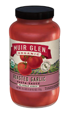 Muir Glen OrganicPasta Sauce Roasted Garlic 25.5oz