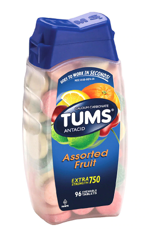 Tums Antacid Chewable Tablets for Heartburn Relief