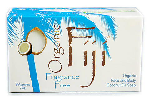 Organic Fiji Face and Body Coconut Oil Soap Fragrance Free  7 oz