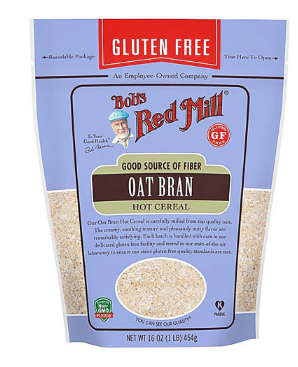 Oat Bran Bobs Red Mill Hot Cereal Gluten Free 16oz