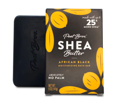 Peet Bros Shea Butter Bar Soap African Black  5 oz