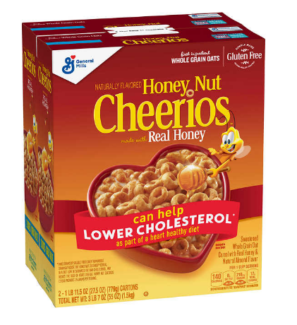 Honey Nut Cheerios 27.5 Ounces Pack of 2